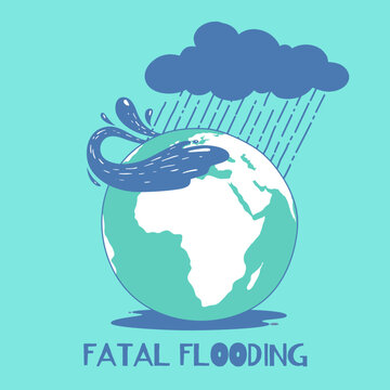 Disasters caused by abnormal weather, floods caused by heavy rain.
