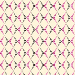 abstract geometric black pink rhombus pattern, perfect for background, wallpaper