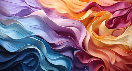 Obraz premium Colorful Symphony: Rhythmic Lines on Shaped Canva