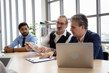 Group of multiethnic businessmen