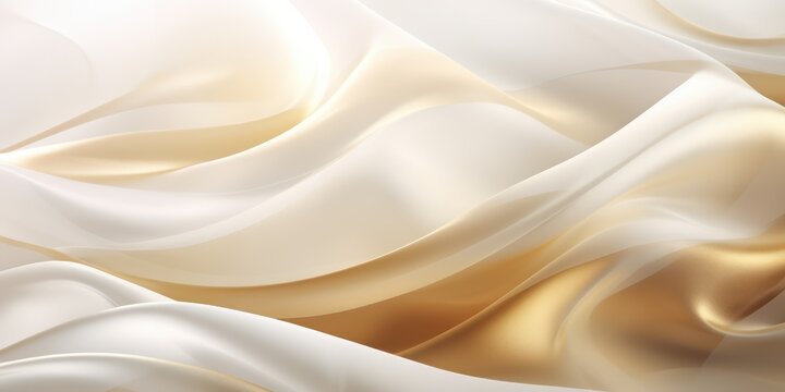 Abstract white and Brown textile transparent fabric. Soft light background for beauty products or other.