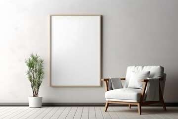Stylish and Inviting Lighting Frame Mockup, generative ai
