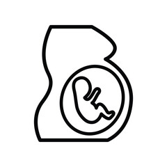 Maternity pregnancy baby vector icon
