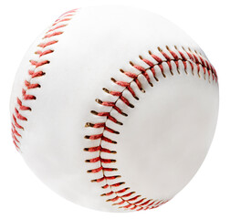 sports equipment, Baseball ball on white background PNG File.