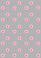 무궁화_패턴_배경_벽지