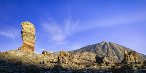 Volcanic Landscape of Tenerifa with El Teide-Volcano and Garcia-Rocks