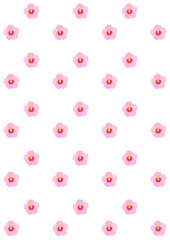 무궁화_패턴_배경_벽지