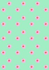 무궁화_패턴_배경_벽지