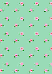 무궁화_패턴_배경_벽지