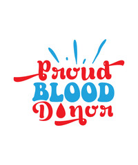 proud blood donor svg