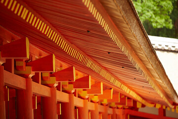 Japanese traditional shrine scenery, Japan travel	