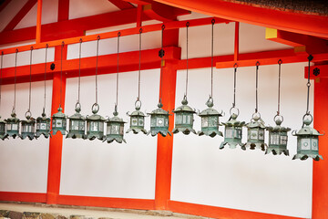 Japanese traditional shrine scenery, Japan travel	