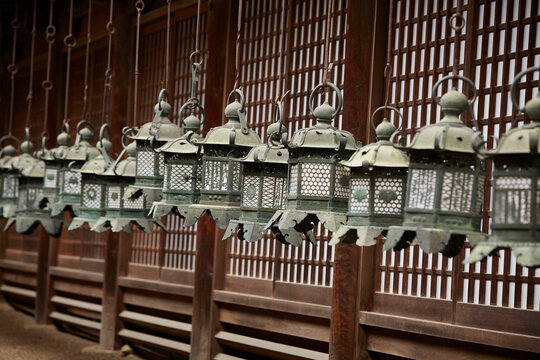 Japanese traditional shrine scenery, Japan travel	