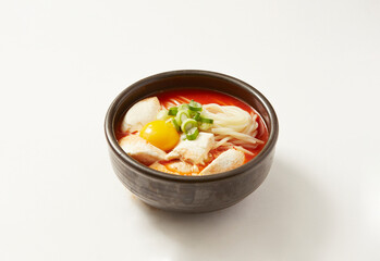 Spicy Soft Tofu with Kalguksu