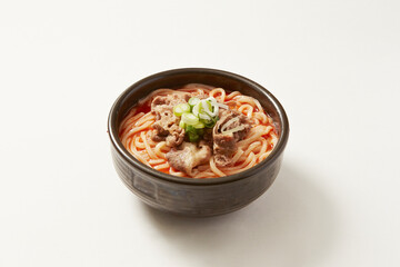 Spicy Kalguksu with Meat