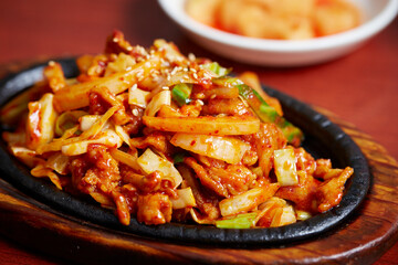 Korean spicy stir fried pork 