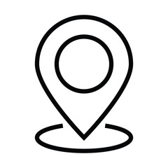 Location Pin Icon, Pin Pointer, Gps Icon, Navigation Symbol, Direction Sign, Road Map Position, Search And Find Related Signs, Your Position Detection Vector Illustration