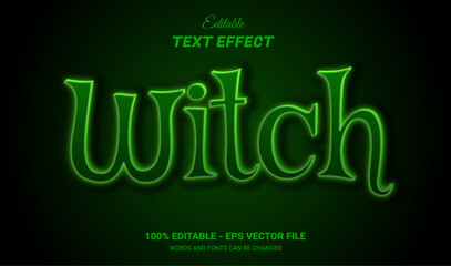witch editable text effect