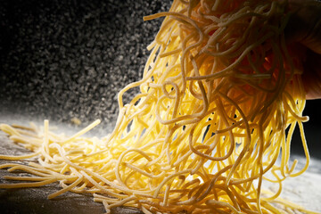 Food ingredients, raw noodles	