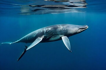 Fototapeta premium shark in the sea Created using generative AI tools