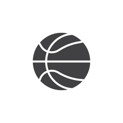 Basketball ball vector icon