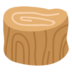 Illustration of timber wood for autumn season, decoration, camping, camp fire, nature, garden, plants, tree, soil, blossom, blooming, sticker, earth, forest, backyard, environment, social media post
