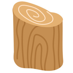 Illustration of timber wood for autumn season, decoration, camping, camp fire, nature, garden, plants, tree, soil, blossom, blooming, sticker, earth, forest, backyard, environment, social media post