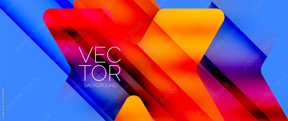 Leinwandbilder Fluid gradient arrow geometric minimal background. Vibrant, captivating liquid flow design with sleek and dynamic elements