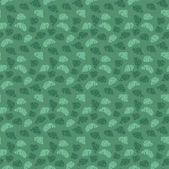 Vector illustration of seamless pattern in green