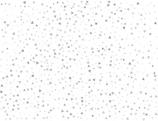 Festive Silver Triangular Confetti