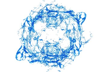 抽象的な青い水の渦