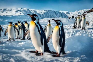 two penguins on the snow
Created using generative AI tools