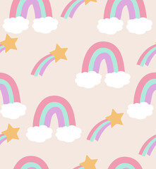 The star and rainbow pattern