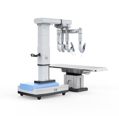Robotic assisted surgery machine isolated