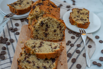 sweet home made Chocolate chip cookie pound cake
