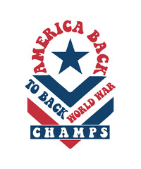 america back to back world war champs svg