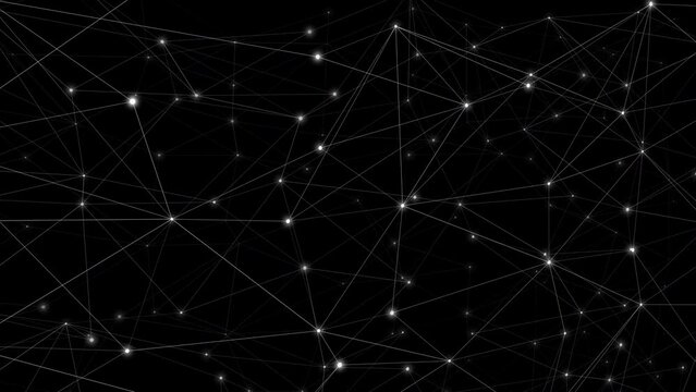 Technology in motion exploring the connection and transformation of geometric shapes. Visualizing chemistry connected lines and molecules in a dynamic 4k presentation