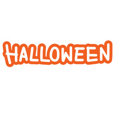 Illustration of HALLOWEEN letters for decoration, font, typography, text, message, calligraphy, campaign badge, October elements, sticker, trick or treat, standee, logo, icon, patches, shirt print