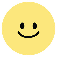 Illustration of pastel yellow smiling face png for cute decoration, cartoon character, comic, cute patches, shirt print, happy emoji, sticker, tattoo, emotion, good mood, expression, positive energy