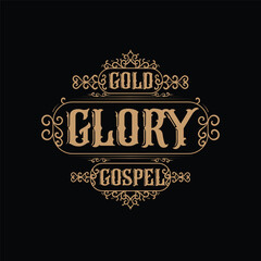 retro vintage logo design, with cool ornament ornament for islamic theme and classic theme