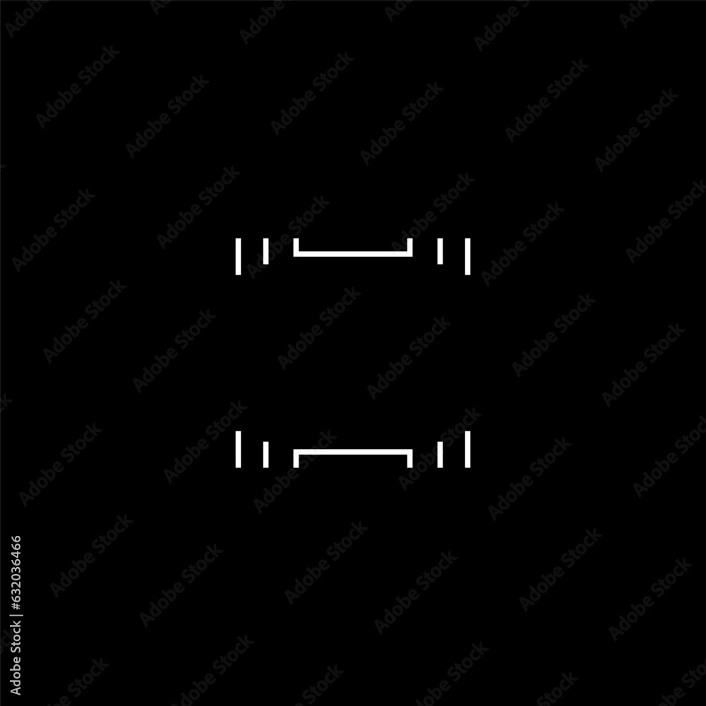 Poster cyberpunk style square target marker. modern gui rectangle target, aim, sight. hud aim, cyberpunk ae