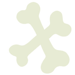 Drawing of bones for Halloween campaign, decoration, element, October, scary, spooky, autumn, icon, sticker, ads, social media post