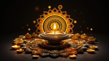 Diwali banner background 