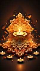 Diwali banner background 