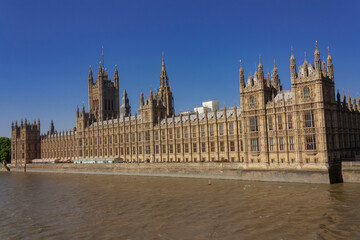 Fototapeta na wymiar A view of the Houses of Parliament