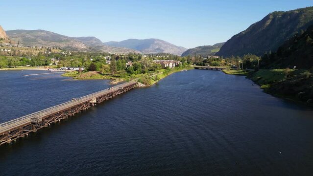 Okanagan Falls KVR Trestle Bridge Skaha Lake British Columbia