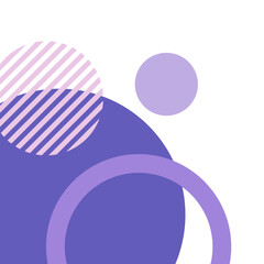 Purple Circle Geometric Corner Border