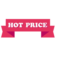 HOT PRICE badge for shopping icon, sale tag, marketing and promotion label, signage, special offer,...