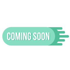 COMING SOON for shopping icon, sale tag, marketing and promotion label, signage, special offer, hot...