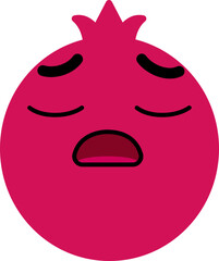 Pomegranate Face Sigh